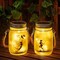 Kitcheniva Christmas Solar Lanterns Fairy Solar Jar Lamps 2 Pcs